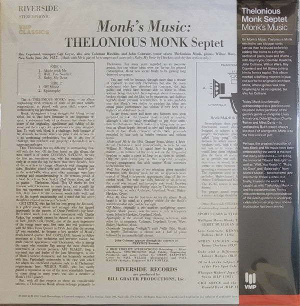 Monk's Music | Mint (M) Mint (M)