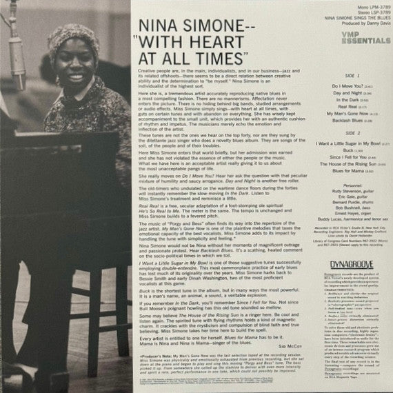 Nina Simone Sings The Blues (VMP VINYL) | Mint (M) Mint (M)