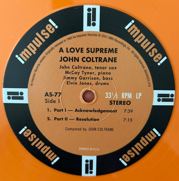 A Love Supreme (ORANGE VINYL) | Mint (M) Mint (M)