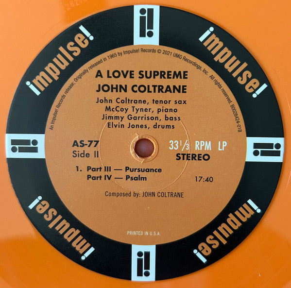 A Love Supreme (ORANGE VINYL) | Mint (M) Mint (M)