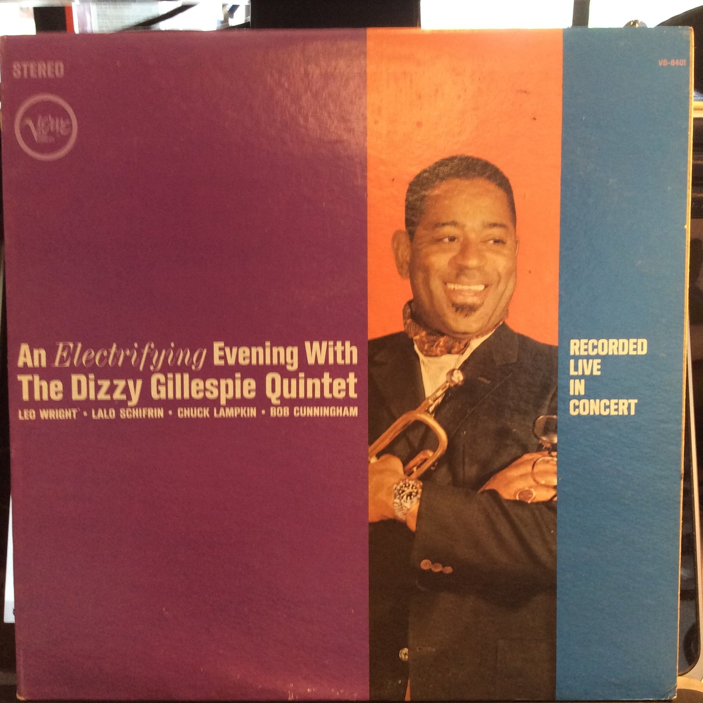 An Electrifying Evening With The Dizzy Gillespie Quintet (VINYL) | Excellent (EX) Excellent (EX)- X Vinyl Record