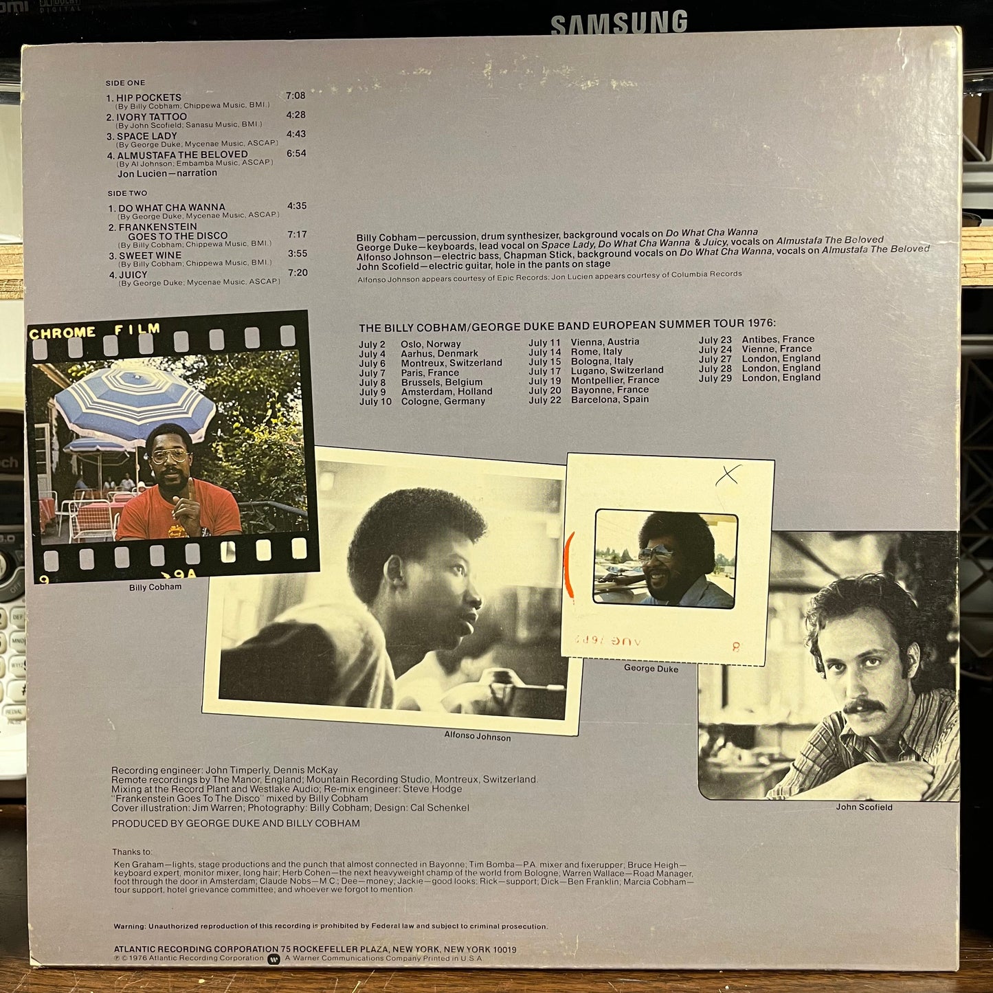 "Live" On Tour In Europe (LP) | Excellent (EX)