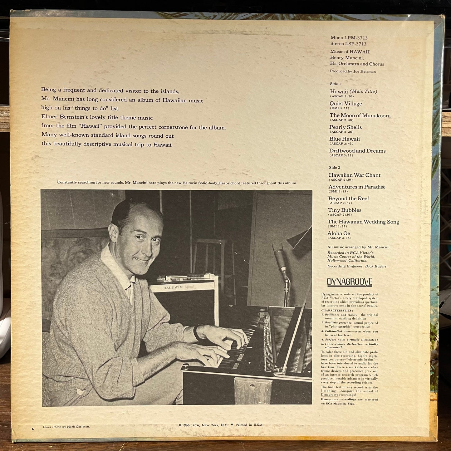 Music Of Hawaii (VINYL) | Near Mint- (NM-) Excellent+ (EX+)