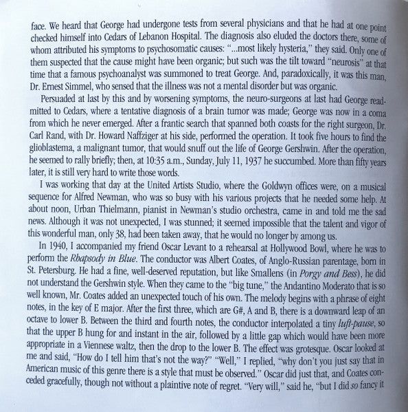 A Gershwin Celebration (CD) | Near Mint (NM) Near Mint (NM)