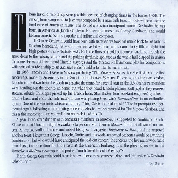 A Gershwin Celebration (CD) | Near Mint (NM) Near Mint (NM)