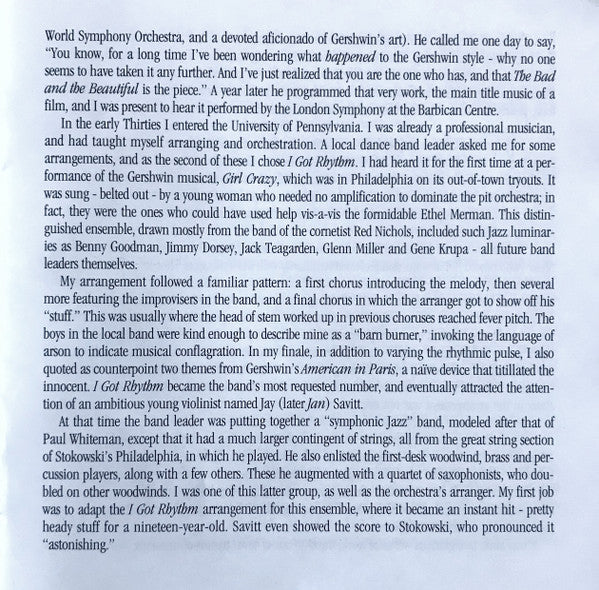 A Gershwin Celebration (CD) | Near Mint (NM) Near Mint (NM)