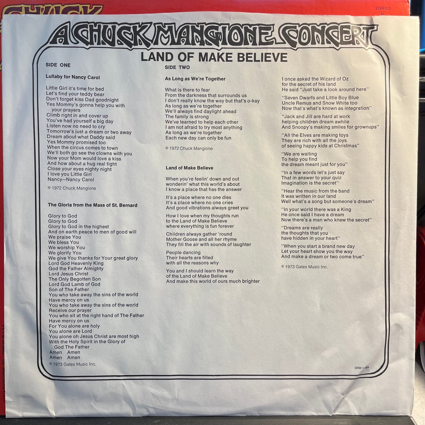 A Chuck Mangione Concert Land Of Make Believe | Near Mint (NM) Near Mint (NM)