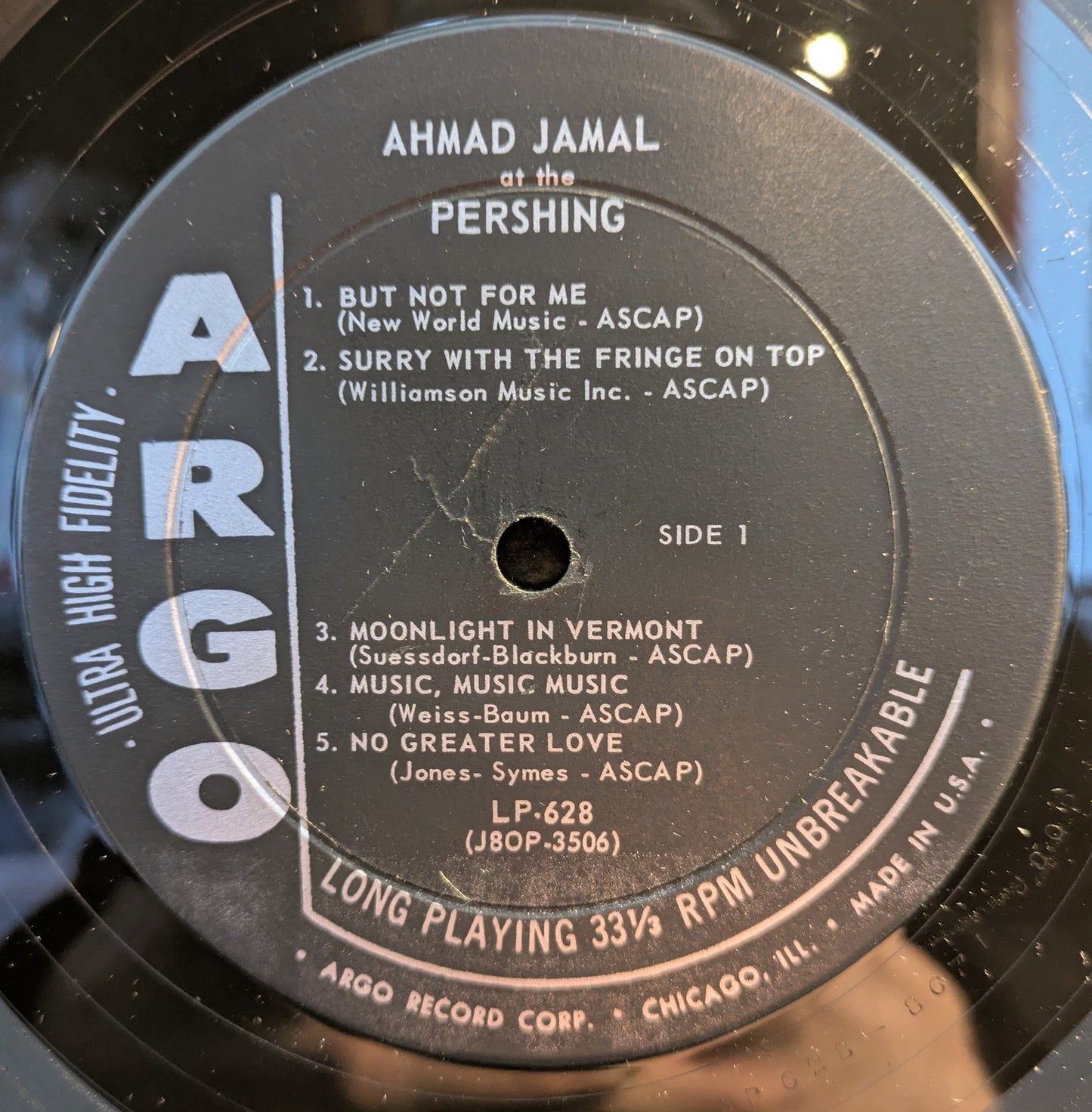Ahmad Jamal Trio At The Pershing (But Not For Me) (VINYL) | Very Good (VG) Very Good Plus (VG+)