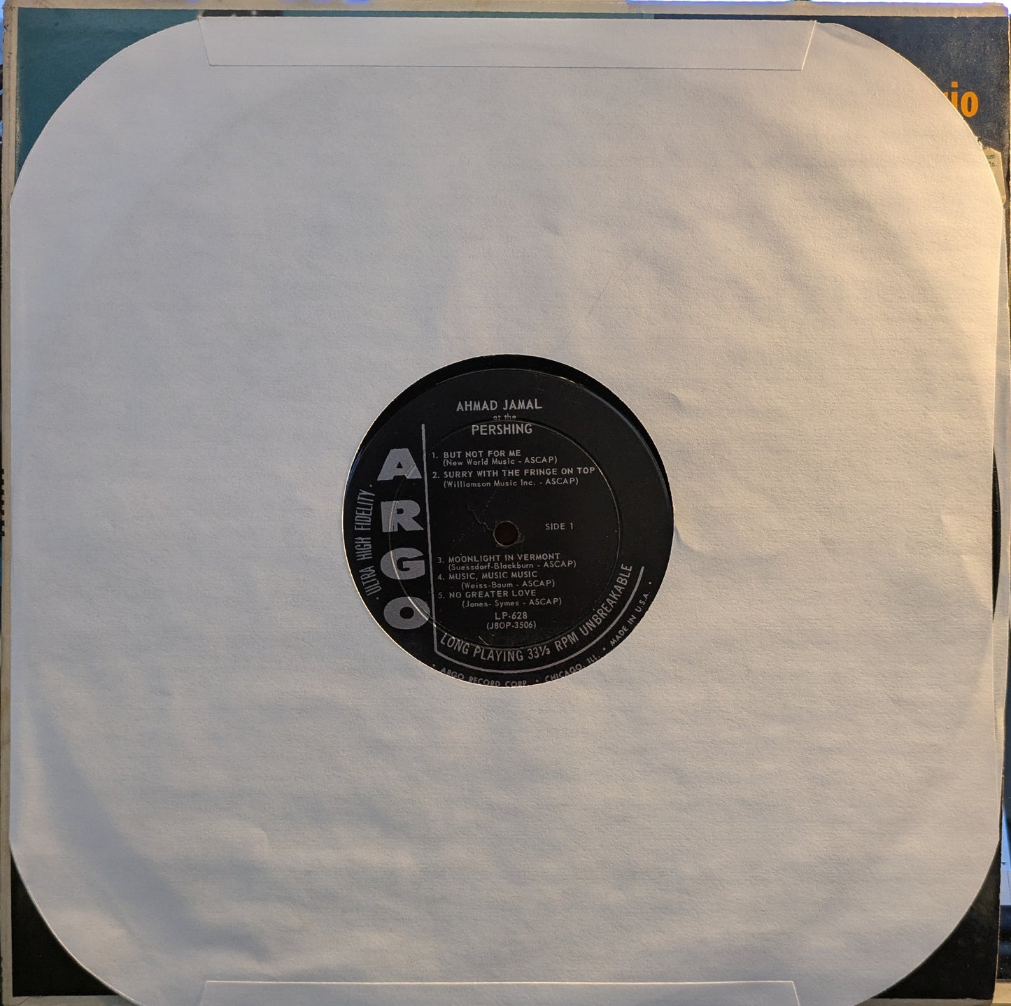 Ahmad Jamal Trio At The Pershing (But Not For Me) (VINYL) | Very Good (VG) Very Good Plus (VG+)