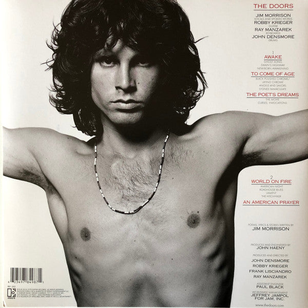 Jim Morrison, The Doors An American Prayer - Music By The Doors Elektra LP, Album, RE, RM, Gat Mint (M) Mint (M)