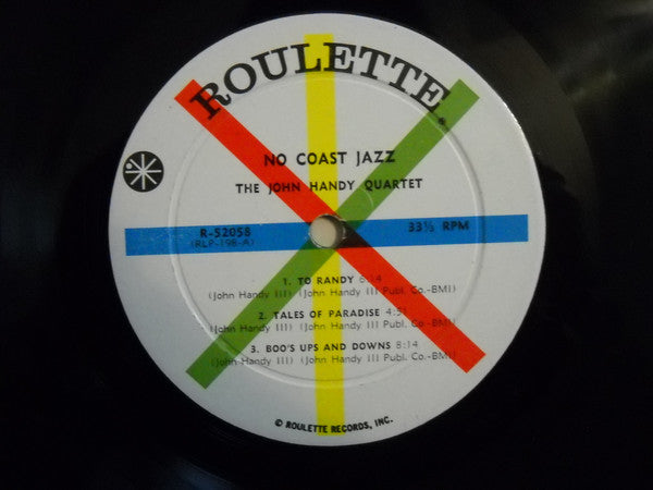 No Coast Jazz | Very Good (VG) Very Good Plus (VG+)