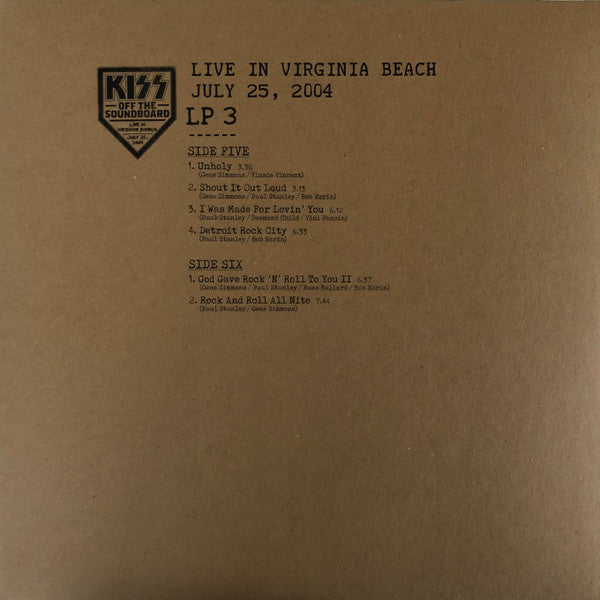 Off The Soundboard Live In Virginia Beach July 25, 2004 | Mint (M) Mint (M)