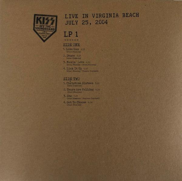 Off The Soundboard Live In Virginia Beach July 25, 2004 | Mint (M) Mint (M)