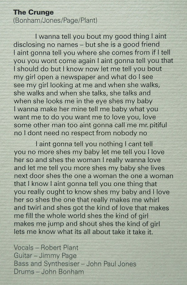 Houses Of The Holy | Mint (M) Mint (M)