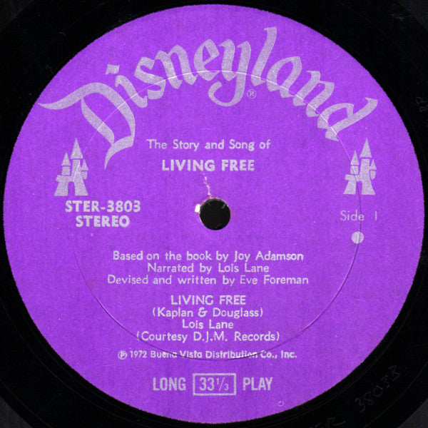 The Story And Songs Of Living Free Born Free | Near Mint (NM) Very Good (VG)