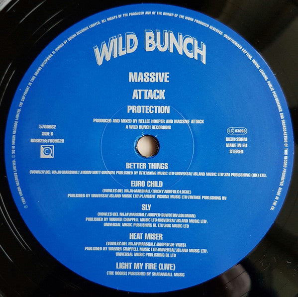 Massive Attack Protection Circa, Circa, Wild Bunch Records, Wild Bunch Records LP, Album, RE, 180 Mint (M) Mint (M)- X Vinyl Record