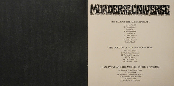 Murder Of The Universe (COLOR VINYL) | Near Mint (NM or M-) Near Mint (NM or M-)