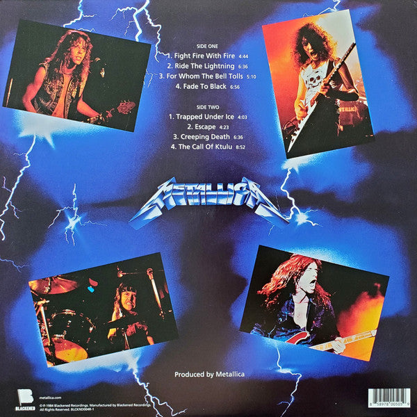 Metallica Ride The Lightning Blackened LP, Album, RE, RM Mint (M) Mint (M)