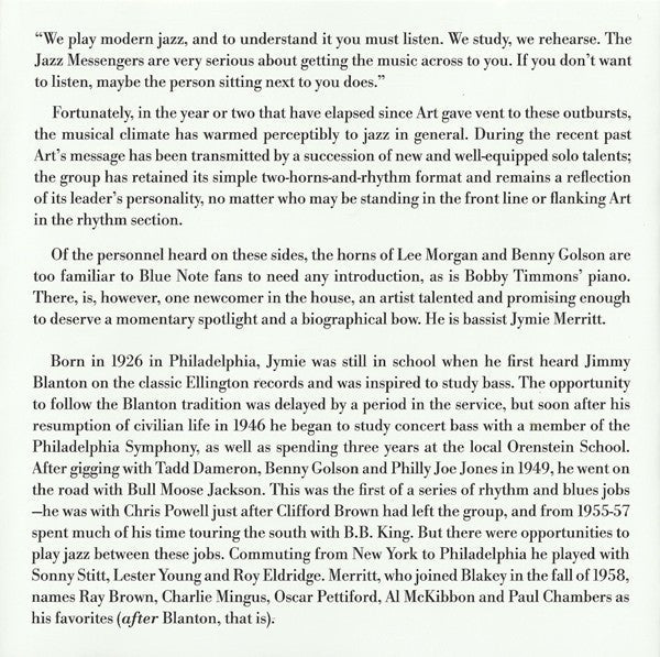 Moanin' (SACD) | Near Mint (NM or M-) Near Mint (NM or M-)