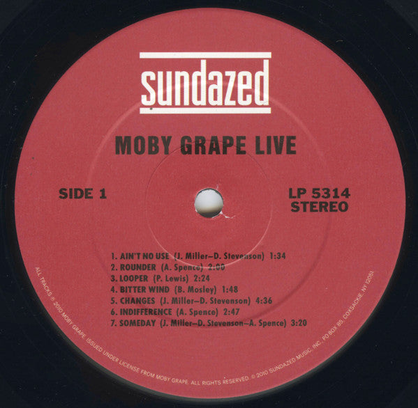 Live (Historic Live Moby Grape Performances 1966-1969) | Mint (M) Mint (M)