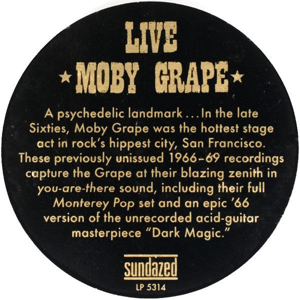 Live (Historic Live Moby Grape Performances 1966-1969) | Mint (M) Mint (M)