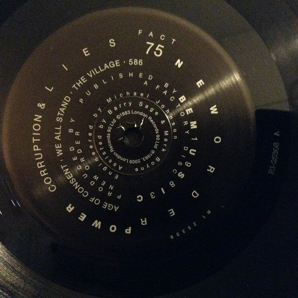 New Order Power, Corruption & Lies Rhino Records (2) LP, Album, RE, 180 Mint (M) Mint (M)