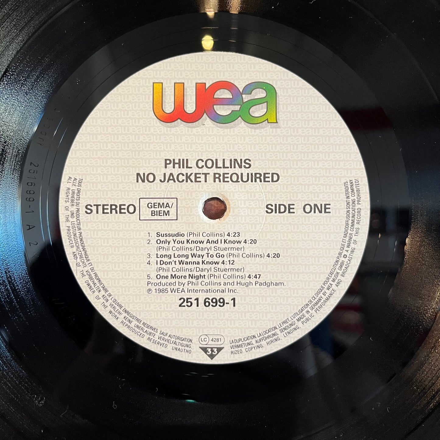 No Jacket Required GERMANY | Near Mint (NM) Near Mint (NM)