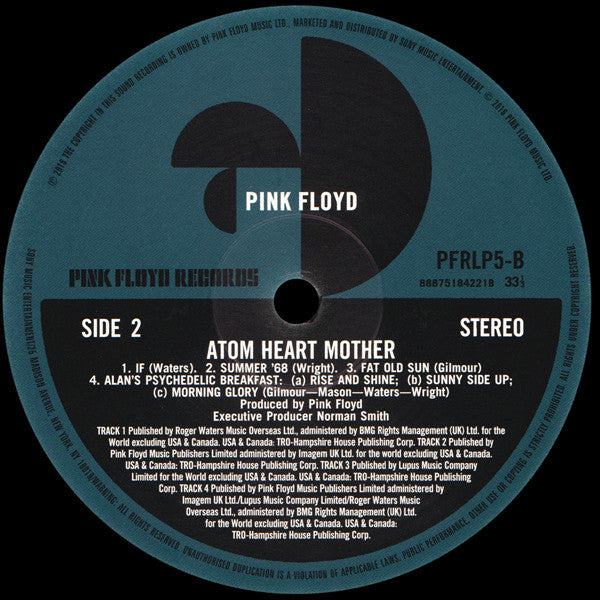 Pink Floyd Atom Heart Mother Pink Floyd Records LP, Album, RE, RM, 180 Mint (M) Mint (M)