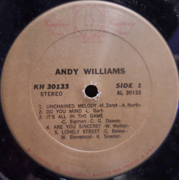 Andy Williams | Mint (M) Mint (M)- X Vinyl Record