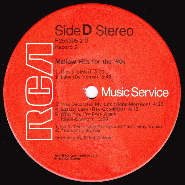 Mellow Hits For The '80s *SEALED* | Mint (M) Mint (M)- X Vinyl Record