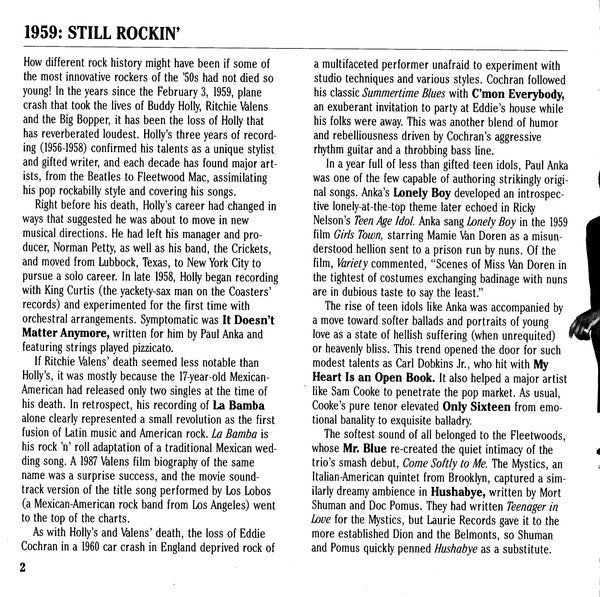 1959 Still Rockin' *CD* | Mint (M) Mint (M)