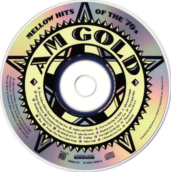 AM Gold - Mellow Hits Of The '70s *CD* | Mint (M) Mint (M)
