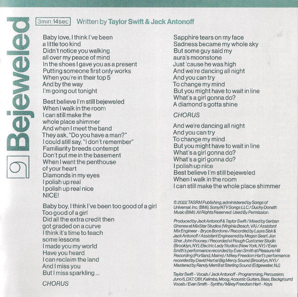 Midnights (CD) | Mint (M) Mint (M)