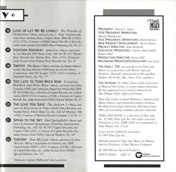 AM Gold (The Early '70s) *CD* | Mint (M) Mint (M)