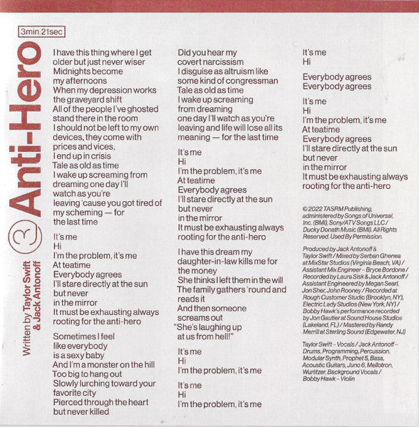 Midnights (CD) | Mint (M) Mint (M)