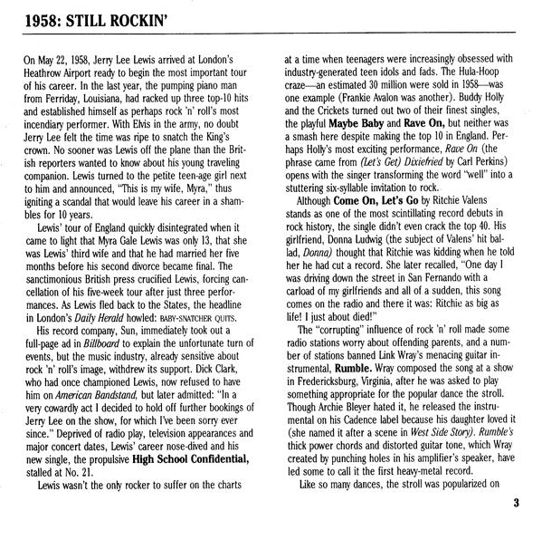 1958 Still Rockin' *CD* | Mint (M) Mint (M)