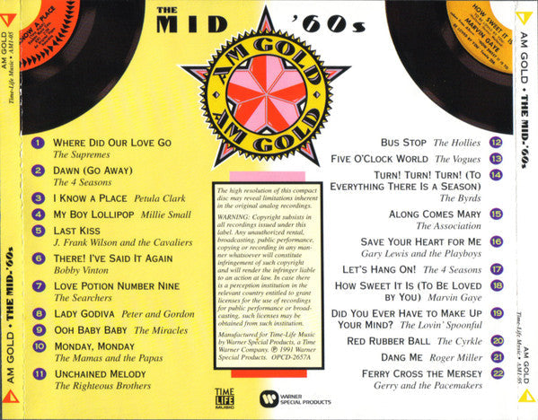 AM Gold - The Mid-'60s *CD* | Mint (M) Mint (M)