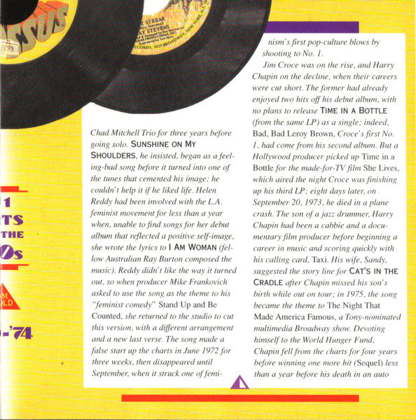 AM Gold - #1 Hits Of The '70s: '70-'74 *CD* | Mint (M) Mint (M)