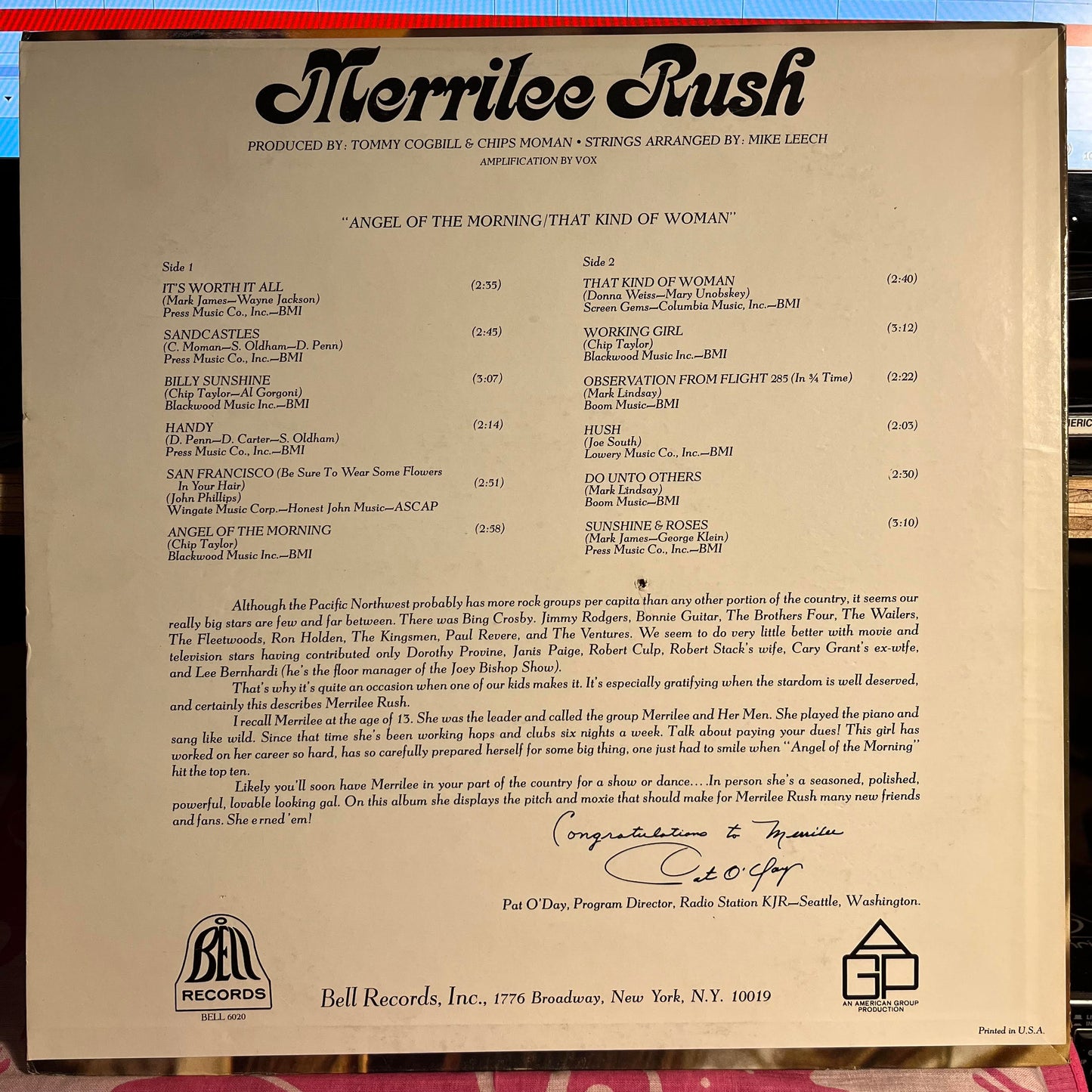 Angel Of The Morning *BESTWAY* | Near Mint (NM) Near Mint (NM)- X Vinyl Record