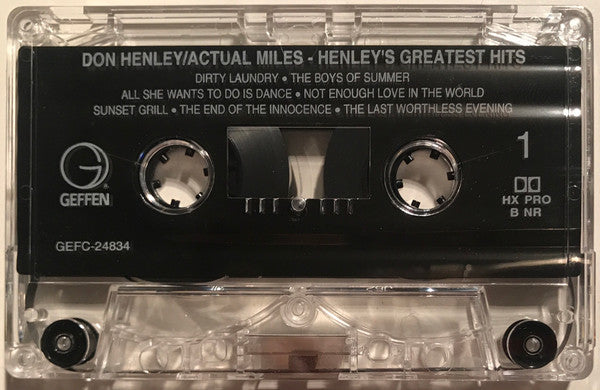 Actual Miles (Henley's Greatest Hits) *CASSETTE* | Near Mint (NM) Near Mint (NM)