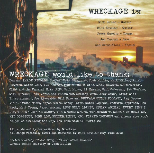 City Of Sunken Eyes (TRANSPARENT RED VINYL 7") | Mint (M) Mint (M)