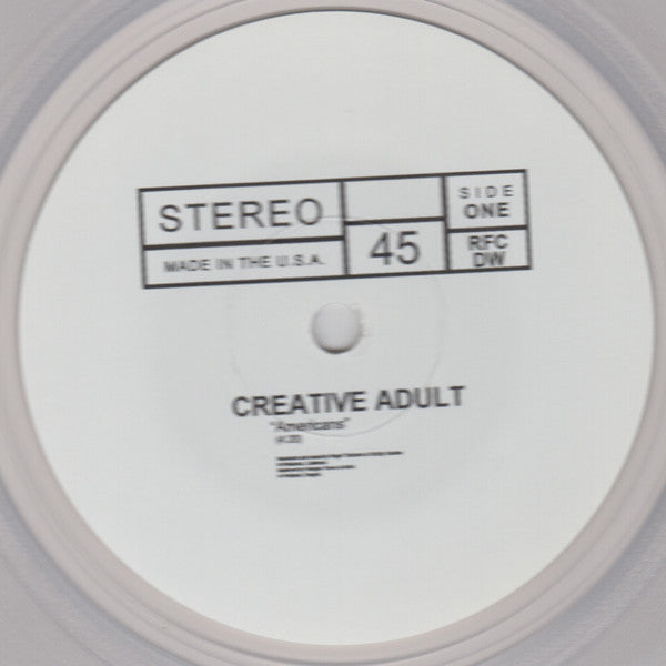 Creative Adult / Self Defense Family (7" CLEAR VINYL) | Mint (M) Mint (M)