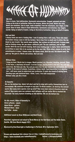 At Capacity (TRANSPARENT GREEN MARBLE VINYL 7") | Mint (M) Mint (M)