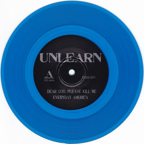 Unlearn (TRANSPARENT BLUE VINYL 7") | Mint (M) Mint (M)