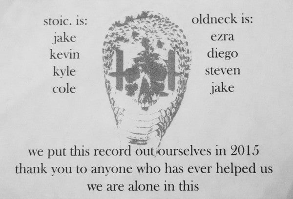 Stoic / Oldneck Split (WHITE W/ GREEN SPLATTER VINYL 7") | Mint (M) Mint (M)