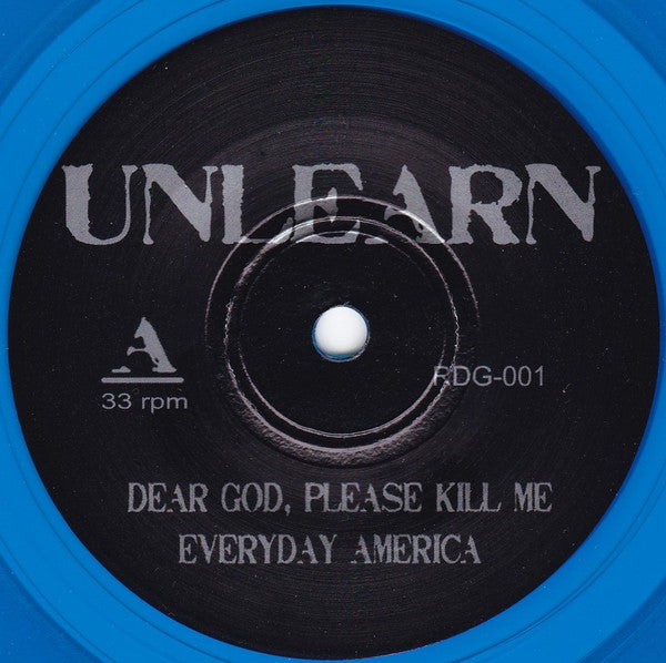 Unlearn (TRANSPARENT BLUE VINYL 7") | Mint (M) Mint (M)