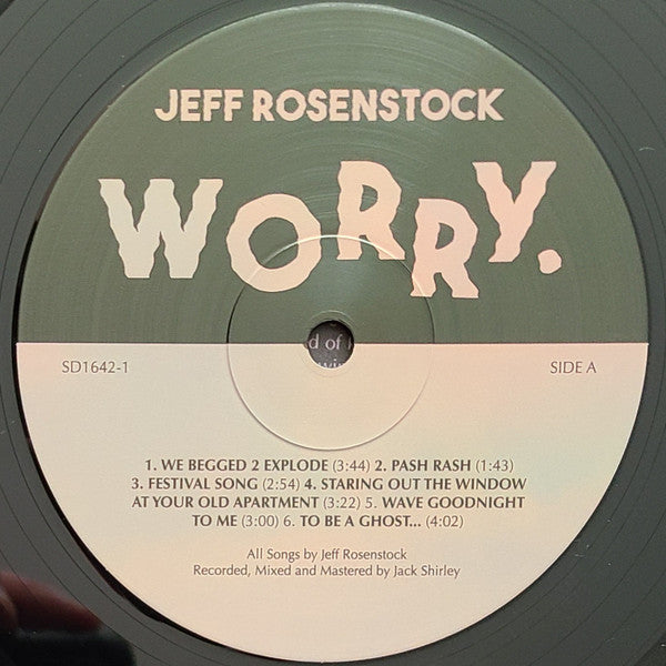Worry. *DINGED* (VINYL) | Mint (M) Excellent (EX)