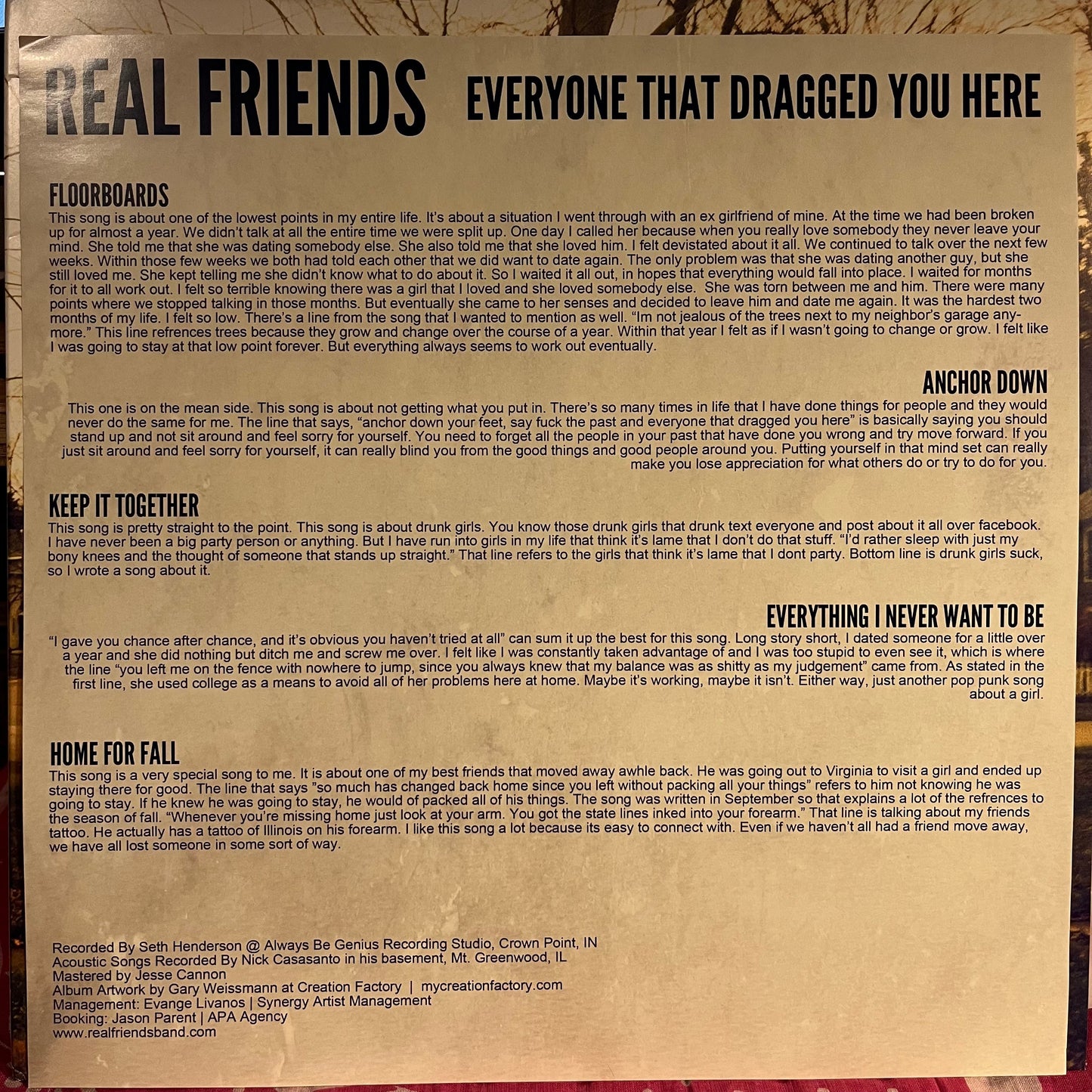 Everyone That Dragged You Here *WHITE* | Near Mint (NM) Near Mint (NM)