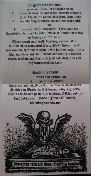 Split 7" (CLEAR 7" VINYL) | Near Mint (NM or M-) Excellent+ (EX+)