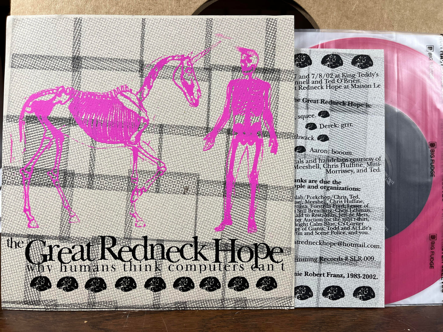 Why Humans Think Computers Can't (PINK 7" VINYL) | Near Mint (NM or M-) Near Mint (NM or M-)